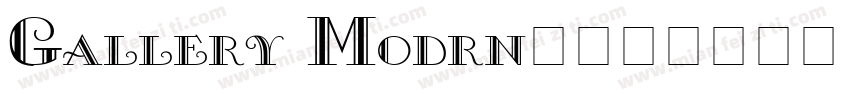 Gallery Modrn字体字体转换